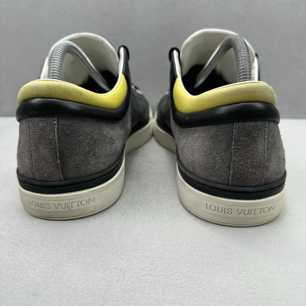 Mens 9.5 (UK 8.5) Louis Vuitton Twister Trainer Gray Damier Suede Canvas Leather